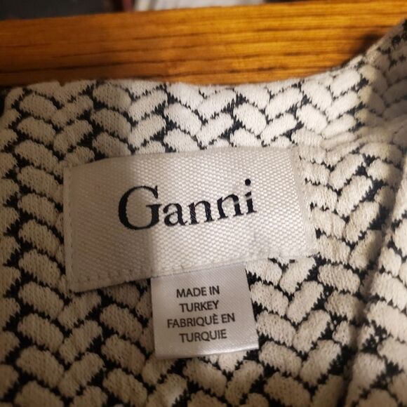 Anthropologie Ganni crossover knit accordion skirt - Picture 3 of 5